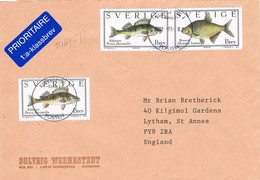 45479. Carta  NORRKOPING (Sverige) Suecia 2002. Peces, Fish. Perca Fluvial - Briefe U. Dokumente