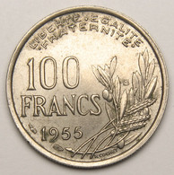 100 Francs Cochet, Ruban Large, 1955 B (Beaumont-le-Roger), Cupro-nickel - IV° République - 100 Francs
