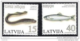 LATVIA 2005 Fish Set Of 2  MNH / **.  Michel 639-40 - Latvia