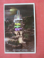 Illuminated Fountain. Rock Gardens. Southsea   England > Hampshire > Southsea Ref 5690 - Southsea