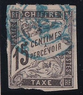 Réunion - Colonies Générales Taxe N°7 - Oblitéré St Denis En Bleu - TB - Segnatasse