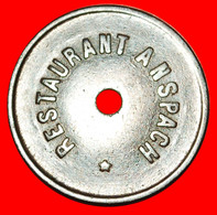 * RESTAURANT ANSPACH: BELGIUM ★ 1 FRANC 1870s-1920s! RARE! JUST PUBLISHED!★LOW START ★ NO RESERVE! - Professionnels / De Société