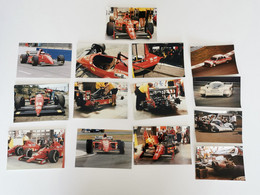 LOT 14 PHOTOS 13X9 Et 10x15 Cm FERRARI F1 1989 - SPA 1981 PORSCHE 956 24H BMW - Non Classés