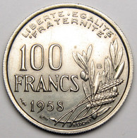 RARE, En SPL+ ! 100 Francs Cochet, 1958 B (Beaumont-le-Roger), Cupro-nickel - IV° République - 100 Francs