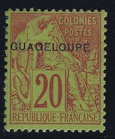 Guadeloupe N°20 - Neuf * Avec Charnière - TB - Nuevos