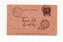 !!! GUINEE, ENTIER POSTAL DE CONAKRY DU 9/9/1902 POUR RIO DEL REY (CAMEROUN ALLEMAND). DESTINATION RARE - Briefe U. Dokumente