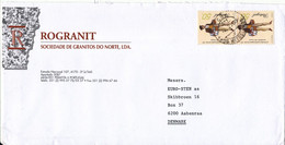 Portugal Cover Sent To Denmark Matosinhos 18-2-2000 - Cartas & Documentos