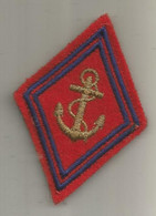 Militaria , écusson Tissu, Marine, 2 Scans - Patches