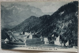 38 Saint Pierre 1923 Couvent De La Grande Chartreuse Vue Du Ciel Enceinte Massif De Charmant Som -tampon Couvent -er 236 - Saint-Pierre-d'Entremont