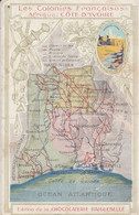 Les Colonies Françaises - Carte Géographoque De La Côte D' Ivoire - Côte-d'Ivoire