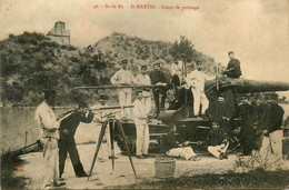 Ile De Ré * St Martin * Le Cours De Pointage * Militaires Militaria * Longue Vue - Saint-Martin-de-Ré