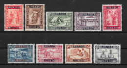 Ruanda Urundi - COB 81/89 - SCOTT B3/11 - Goutte De Lait - 1930 - MH - Neufs