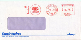 Denmark Cover With Meter Cancel Copenhagen 19-4-1993 (Conair Of Scandinavia) - Brieven En Documenten