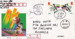 KOREA- JAPAN SOCCER WORLD CUP, REGISTERED SPECIAL COVER, 2002, CHINA - Briefe U. Dokumente