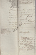 MENDONK/Zaffelare/Gent - Notarisakte - 1784 - Manuscript  (V1305) - Manuscripten