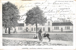 LAURIERE - Les Ecoles, La Mairie, La Justice De Paix - âne - Lauriere