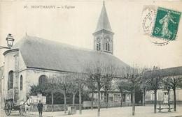 CPA 95 Val D'Oise MONTMAGNY L'Eglise - Attelage - Montmagny