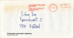Denmark Cover With Meter Cancel Hörve 27-1-1984 - Lettres & Documents