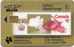 Canada - Bell (Chip) - Èxpo Monteal Stade Olympique '99 (Stamp), 10.1999, 1$, 1.500ex, Used - Canada