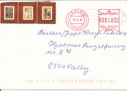 Denmark Cover With Meter Cancel Vaerlöse 19-12-2002 Also With Lions Club Vaerlöse Christmas Seals - Lettres & Documents