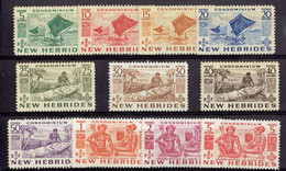 Nouvelles-Hébrides - Série TP N°155/165 - X MH TB - 1953 - Verzamelingen & Reeksen