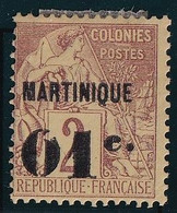 Martinique N°7g - Variété "0" Cassé - Neuf Sans Gomme - TB - Unused Stamps