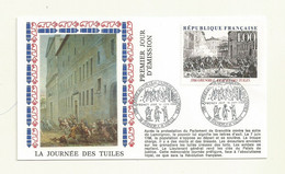 SOUVENIR FDC REVOLUTION FRANCAISE  LA JOURNEE DES TUILES . - Revolución Francesa