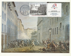 SOUVENIR FDC REVOLUTION FRANCAISE  LA JOURNEE DES TUILES . - Révolution Française