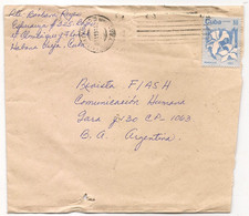CUBA - 1994 COVER With PAPILLON - BUTTERFLY  FLOWER  Stamp  From HABANA VIEJA To BUENOS AIRES Yv. 2476 SEUL ON LETTRE - Cartas & Documentos