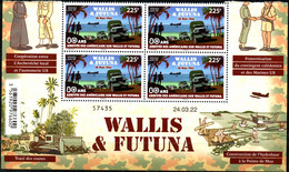 Wallis Et Futuna 2022 - 80e Ann De L'arrivée Des Américains Sur L'ile - Bloc De 4 Avec Coin Daté Neuf // Mnh - Neufs