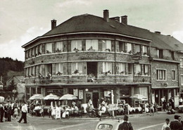HOTTON-HOTEL RESTAURANT-CAFE DU PONT  DE L'OURTHE -BIERE PILSOR LAMOT--propriétaires Jacquemart-Marot - Hotton