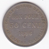 Ile De La Réunion, Bon Pour 50 CENTIMES 1896 . Cupro Nickel, Lec# 41 - Réunion