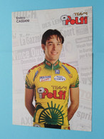 ENRICO CASSANI ( Zie / Voir Scan ) Formaat CP / PK ( POLTI Team ) ! - Cyclisme