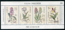 SWEDEN 1982 Wikd Orchids  MNH / **.  Michel 1205-08 - Nuevos