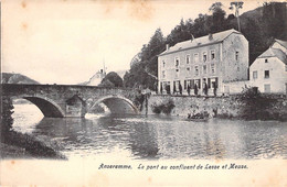 CPA Anseremme - Le Pont Au Confluent De Lesse Et Meuse - Barque - Dinant