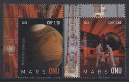 ONU Genève 2022 - "Planet Mars" ** Avec Logo De L'ONU - Unused Stamps