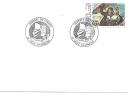 France Enveloppe  Cachet à Date Journée Du Timbre  (Doubs) Vieux Charmont -1981 - Mechanical Postmarks (Other)