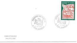 France Enveloppe  Cachet à Date Journée Du Timbre  (Doubs) Vieux Charmont -1998 - Mechanical Postmarks (Other)