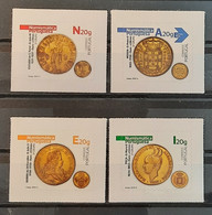 Portugal - Coins Of Portugal - Group 3 - Complete Set Of 4 Self Adhesive Stamps - Unused Stamps
