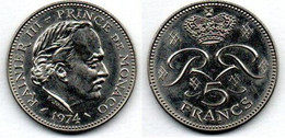 Monaco 5 Francs 1974 SUP - 1960-2001 Franchi Nuovi