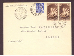 Frankreich FDC Brief - Loire / Plesse 1930 - Ohne Zuordnung