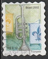 Brasil/ Brazil, 2002 - Musical Instruments/ Instruments De Musique -|- Trompete - Used Stamps