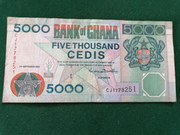 Ghana -  5000 Cedis  -  2001  - Circulé - Ghana