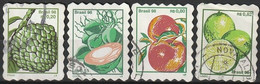 Brasil/ Brazil, 1998 - Local Flora, Fruits - Used Stamps