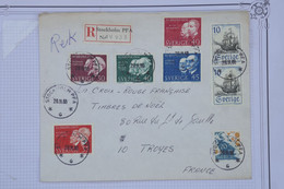 AW20 SUEDE  BELLE LETTRE  RECOM. 1968 STOCKHOLM  POUR  TROYES FRANCE+++  AFFRANC. PLAISANT - Cartas & Documentos