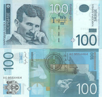 SERBIA  100 Dinara 2006 UNC , P-49 (Prefix AC) - Servië