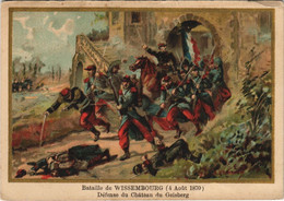 CPA Bataille De WISSEMBOURG Chateau Du Geisberg GUERRE MILITAIRE 1870 (47356) - Other Wars