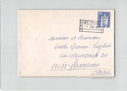 AG1943 Bis HELVATIA CFF ST PREX TO SANREMO - Covers & Documents