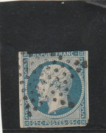 ///   FRANCE ///   Napoléon 25 Cts Bleu  N° 10 Côte 45€ - 1852 Louis-Napoleon