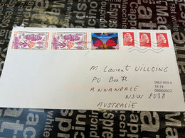 (1 G 58) Letter Posted From France To Australia During COVID-19 Crisis - Lettres & Documents